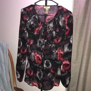 Miss Tina by Tina Knowles Sheer Blouse